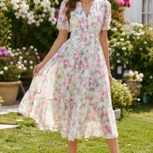 Floral Summer Midi Dress